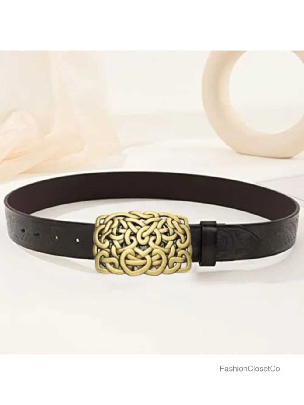 Western Knot Belt Buckle Zinc Alloy Women Men Cowgirl